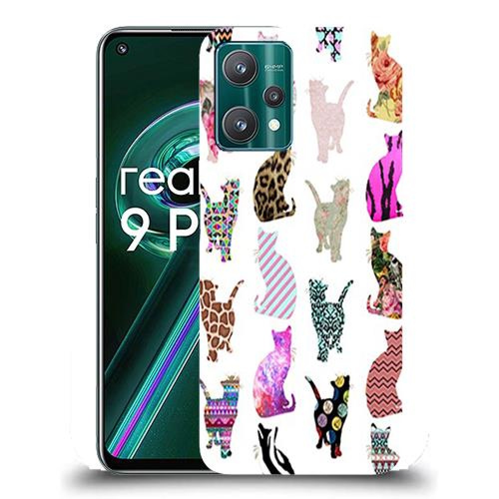 כיסוי מעוצב - חתולים צבעוניים לדגם : Realme 9 Pro מותג : סקרין מובייל