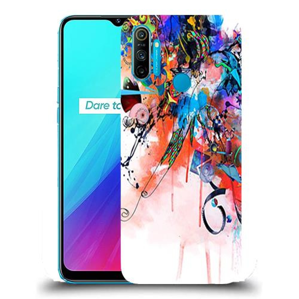 כיסוי מעוצב - זר צבעוני לדגם : Realme C3 (3 Cameras) מותג : סקרין מובייל