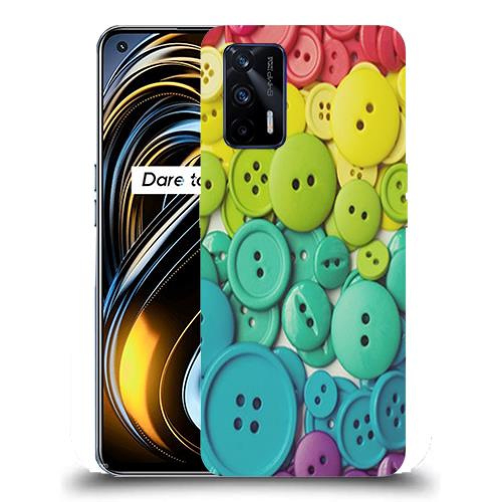 כיסוי מעוצב - כפתורים צבעוניים לדגם : Realme GT 5G מותג : סקרין מובייל