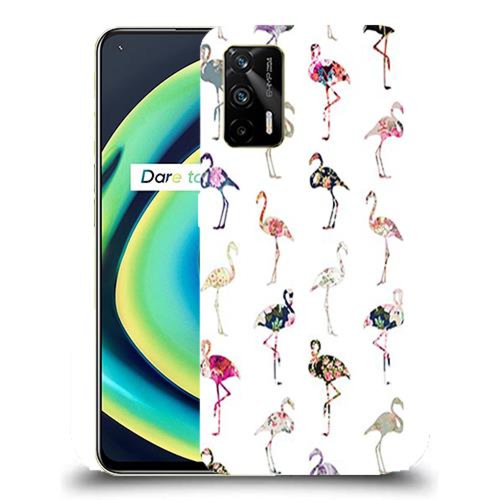 כיסוי מעוצב - פלמינגו צבעוניים לדגם : Realme Q3 Pro 5G מותג : סקרין מובייל