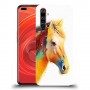 כיסוי מעוצב - סוס אקוורל לדגם : Realme X50 Pro 5G מותג : סקרין מובייל