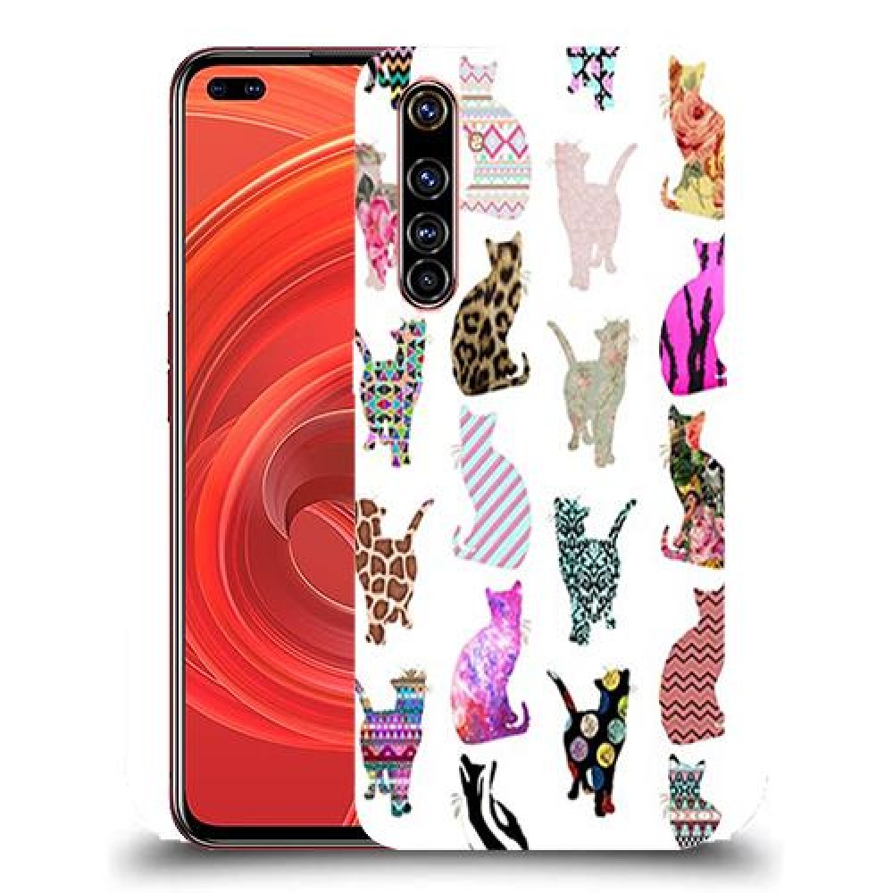כיסוי מעוצב - חתולים צבעוניים לדגם : Realme X50 Pro 5G מותג : סקרין מובייל