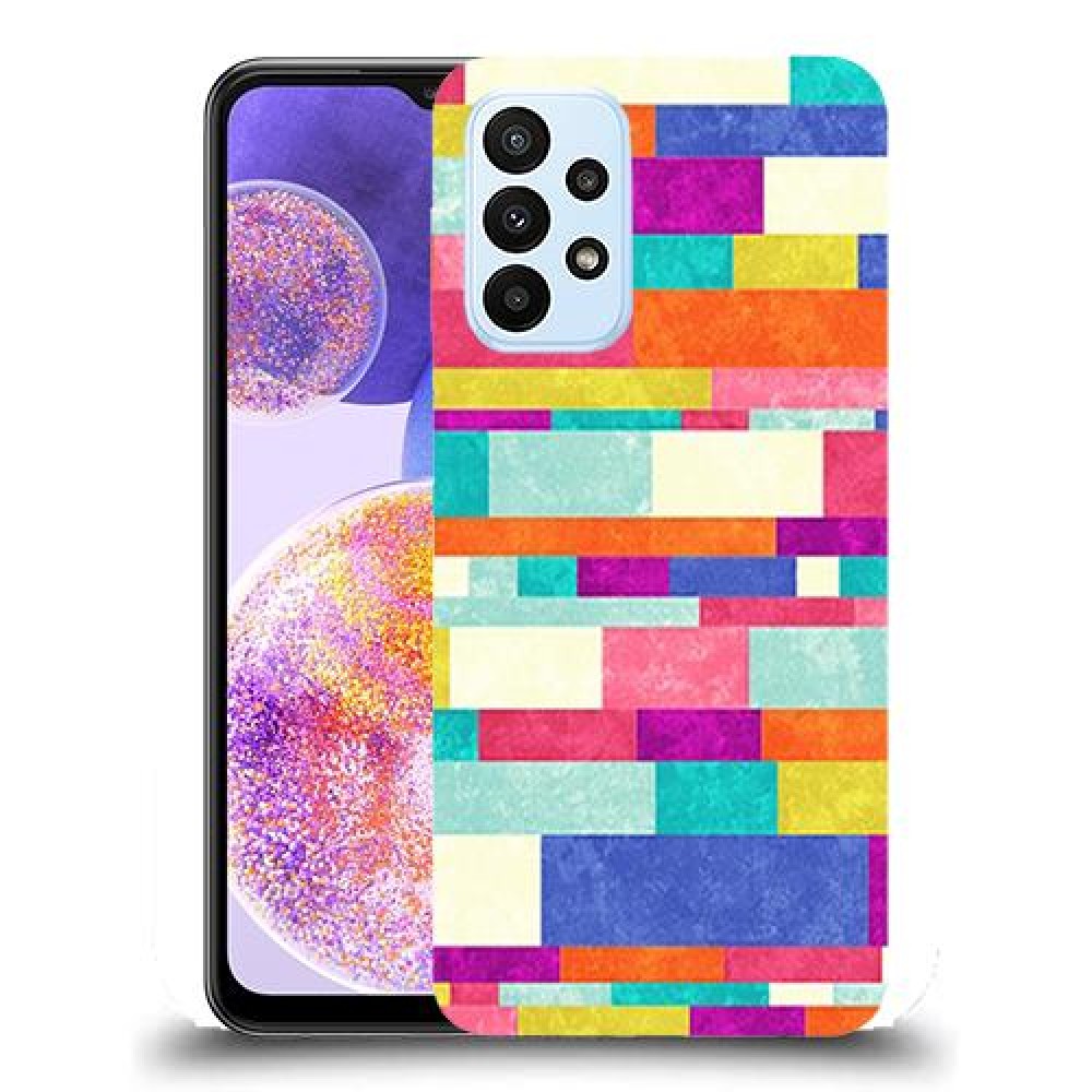 כיסוי מעוצב - לבנים צבעוניות לדגם : Samsung Galaxy A23 5G מותג : סקרין מובייל