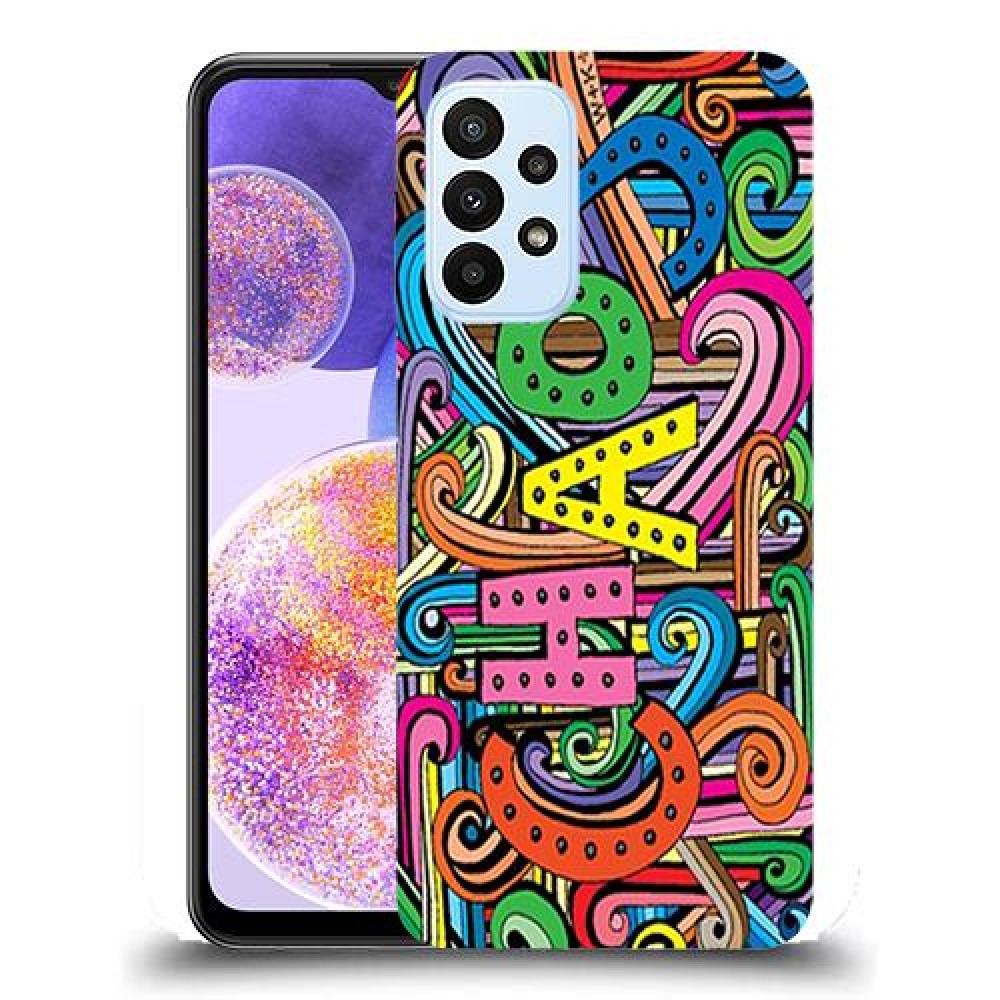 כיסוי מעוצב - כאוס צבעוני לדגם : Samsung Galaxy A23 5G מותג : סקרין מובייל