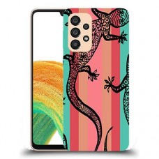 כיסוי מעוצב - לטאות שחורות לדגם : Samsung Galaxy A33 5G מותג : סקרין מובייל