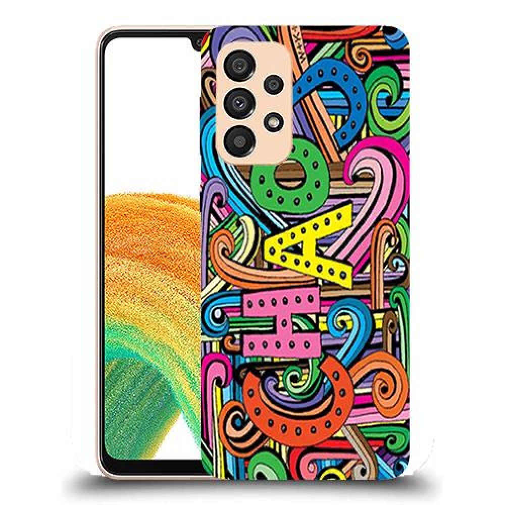 כיסוי מעוצב - כאוס צבעוני לדגם : Samsung Galaxy A33 5G מותג : סקרין מובייל