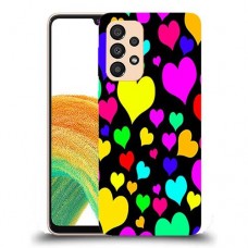 כיסוי מעוצב - לבבות צבעוניים לדגם : Samsung Galaxy A33 5G מותג : סקרין מובייל