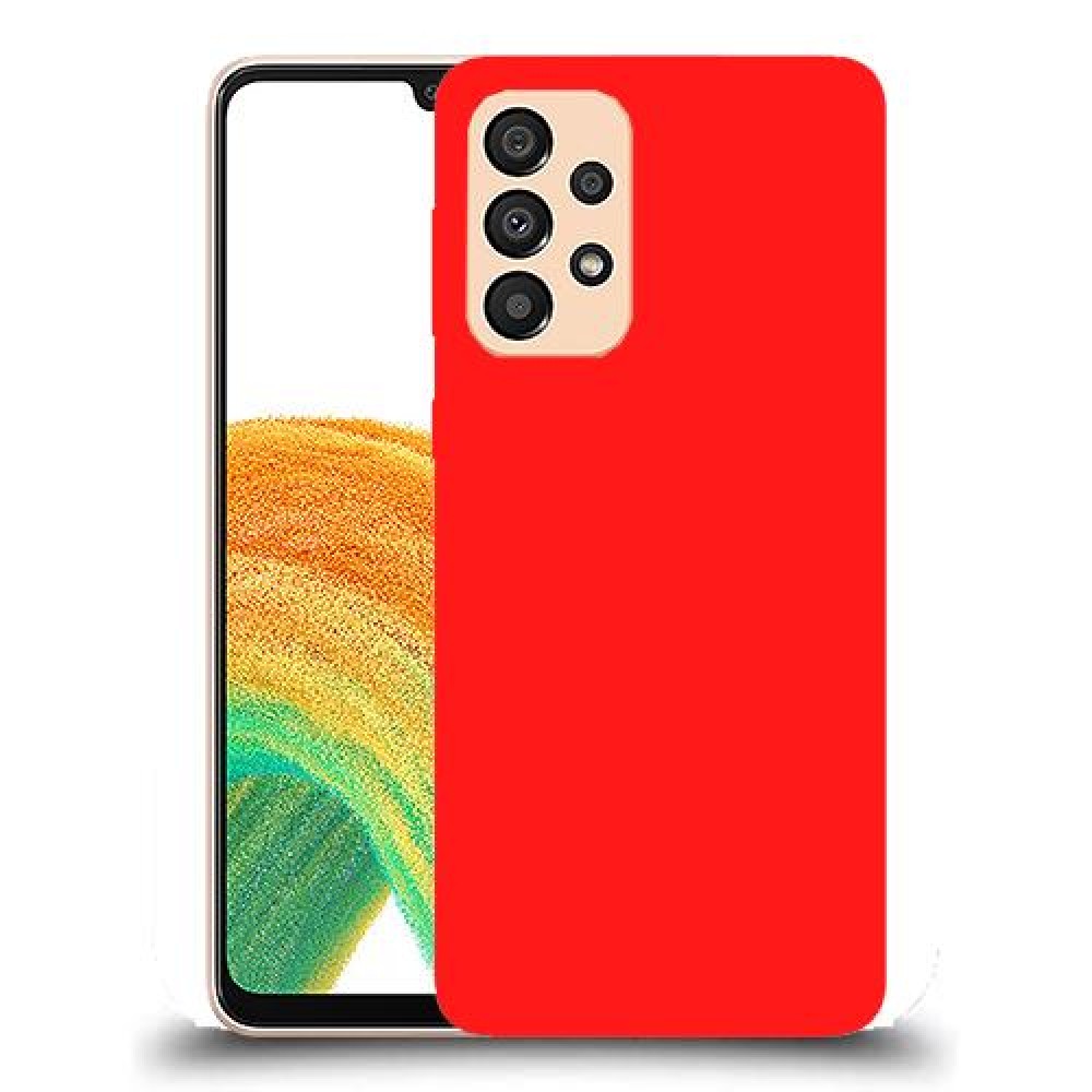 כיסוי בצבע -אָדוֹם לדגם : Samsung Galaxy A33 5G מותג : סקרין מובייל