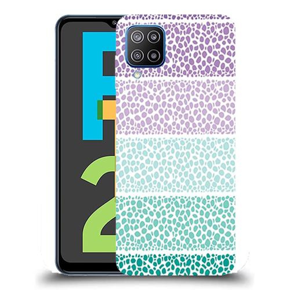 כיסוי מעוצב - נקודות צבעוניות לדגם : Samsung Galaxy F12 מותג : סקרין מובייל