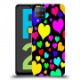 כיסוי מעוצב - לבבות צבעוניים לדגם : Samsung Galaxy F12 מותג : סקרין מובייל