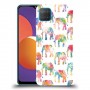כיסוי מעוצב - אלפנטים צבעוניים לדגם : Samsung Galaxy M12 מותג : סקרין מובייל