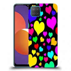 כיסוי מעוצב - לבבות צבעוניים לדגם : Samsung Galaxy M12 מותג : סקרין מובייל
