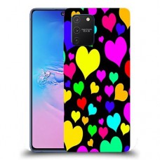 כיסוי מעוצב - לבבות צבעוניים לדגם : Samsung Galaxy S10 Lite מותג : סקרין מובייל