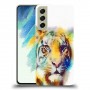 כיסוי מעוצב - אקוורל טייגר לדגם : Samsung Galaxy S21 FE 5G מותג : סקרין מובייל