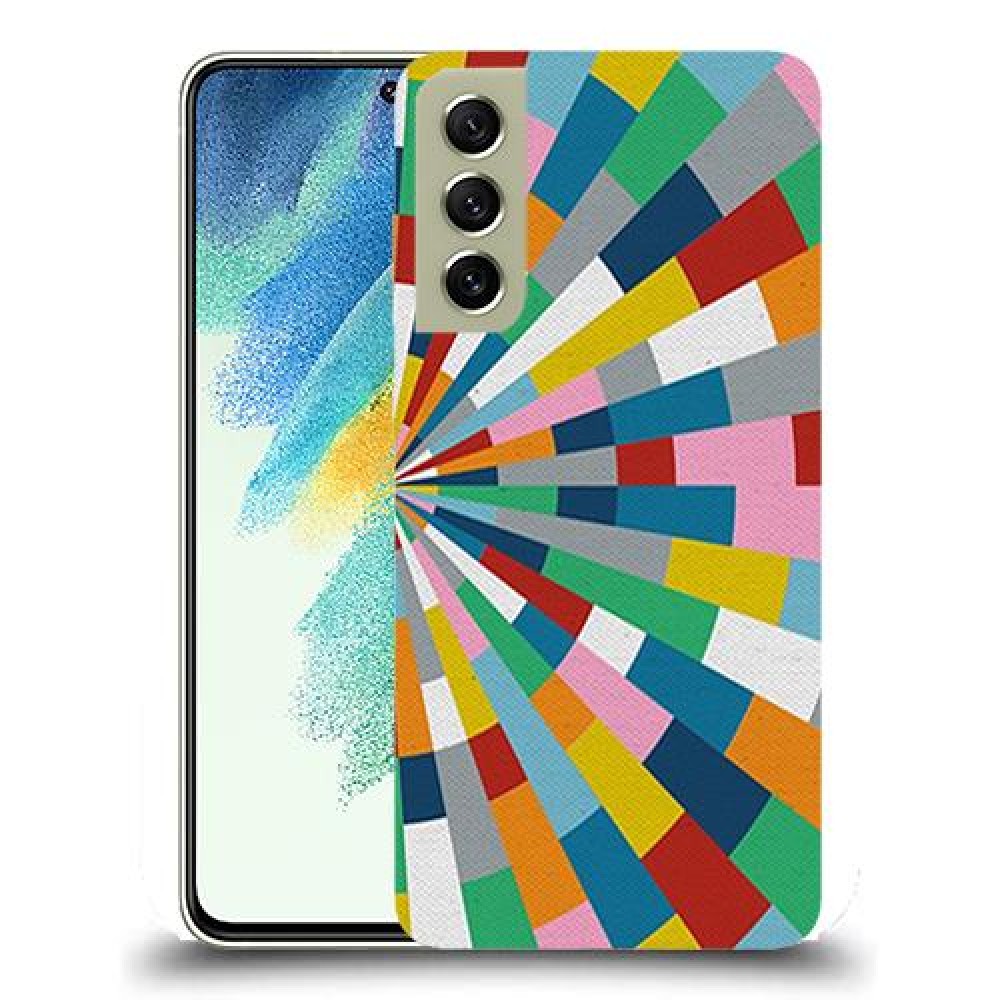 כיסוי מעוצב - קלידוסקופ צבעוני לדגם : Samsung Galaxy S21 FE 5G מותג : סקרין מובייל