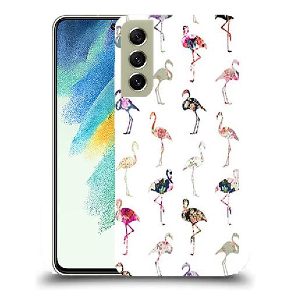 כיסוי מעוצב - פלמינגו צבעוניים לדגם : Samsung Galaxy S21 FE 5G מותג : סקרין מובייל