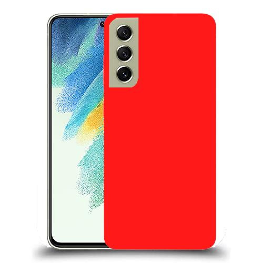 כיסוי בצבע -אָדוֹם לדגם : Samsung Galaxy S21 FE 5G מותג : סקרין מובייל