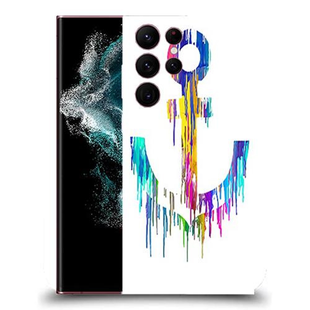 כיסוי מעוצב - עוגנים בצבע בוכה לדגם : Samsung Galaxy S22 Ultra מותג : סקרין מובייל