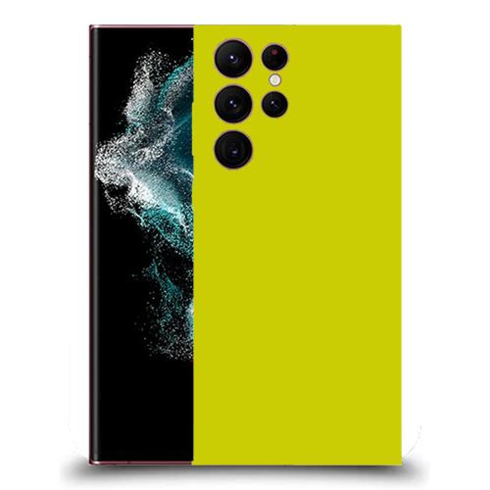 כיסוי בצבע -צהוב לדגם : Samsung Galaxy S22 Ultra מותג : סקרין מובייל