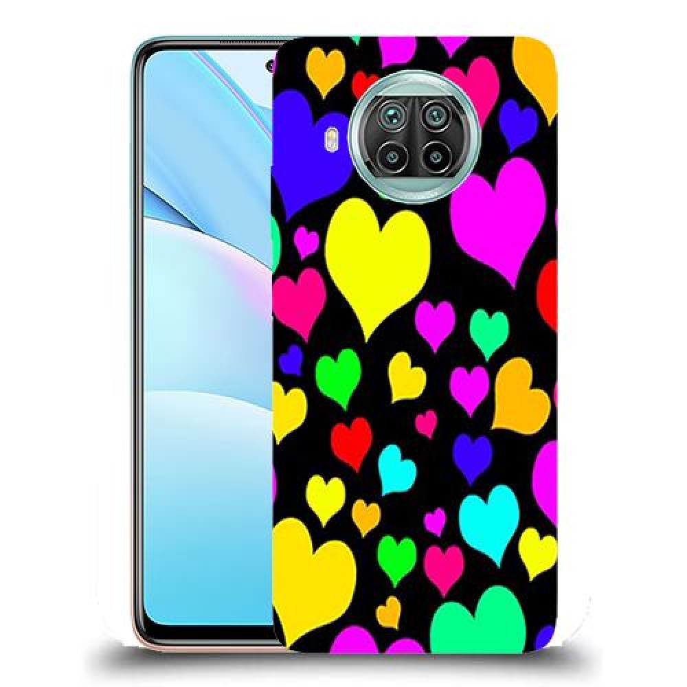 כיסוי מעוצב - לבבות צבעוניים לדגם : Xiaomi Mi 10T Lite מותג : סקרין מובייל