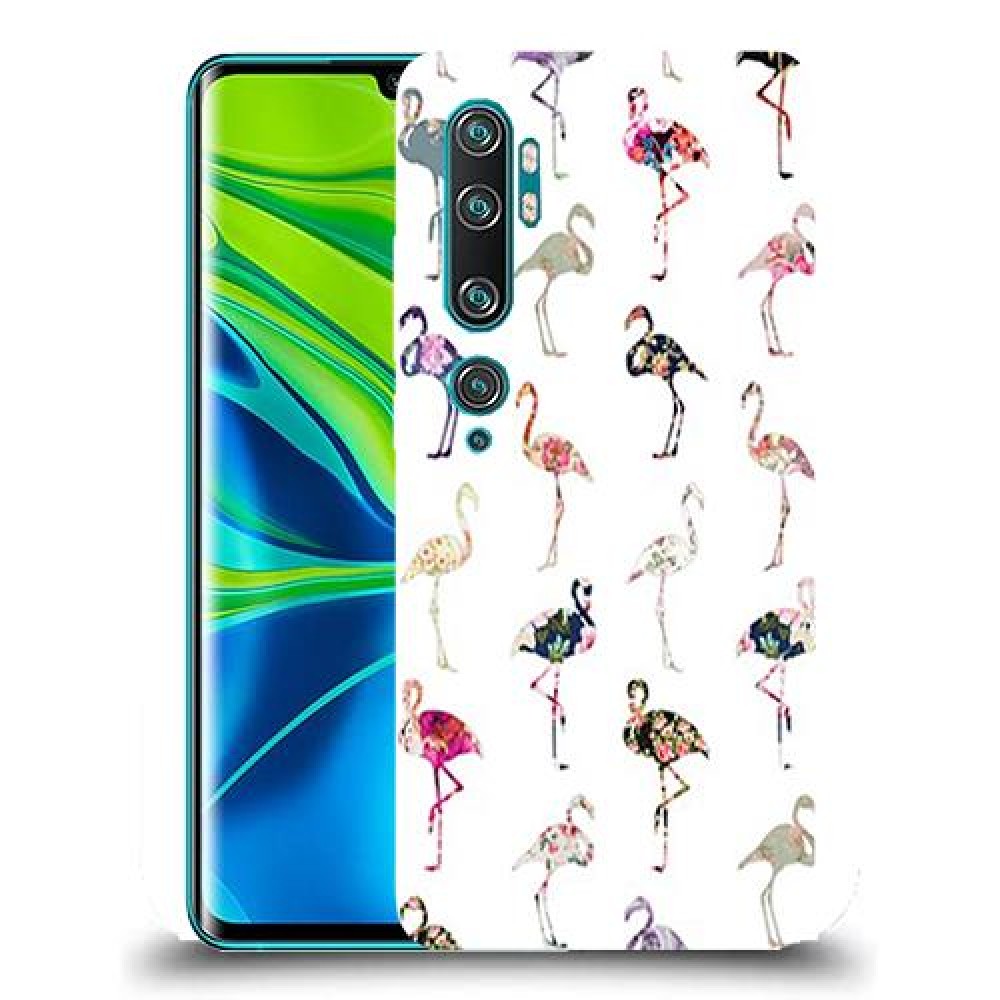 כיסוי מעוצב - פלמינגו צבעוניים לדגם : Xiaomi Mi Note 10 מותג : סקרין מובייל