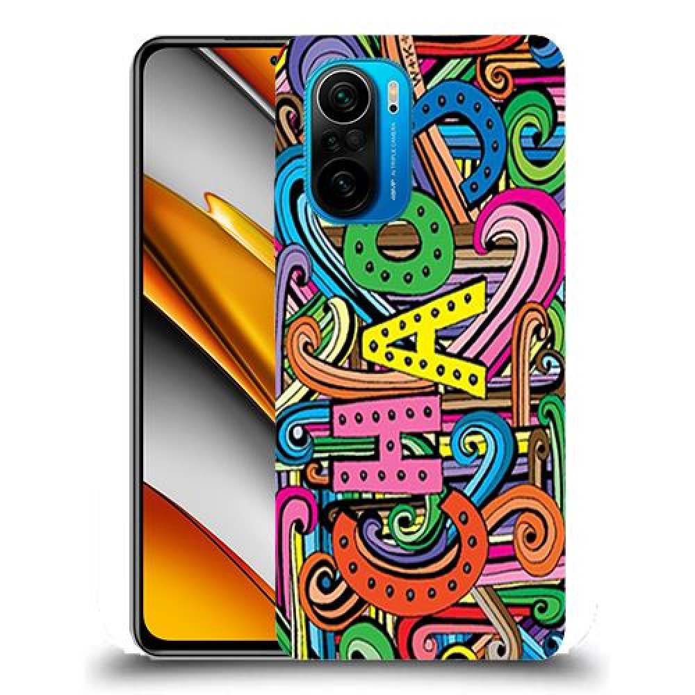 כיסוי מעוצב - כאוס צבעוני לדגם : Xiaomi Poco F3 מותג : סקרין מובייל