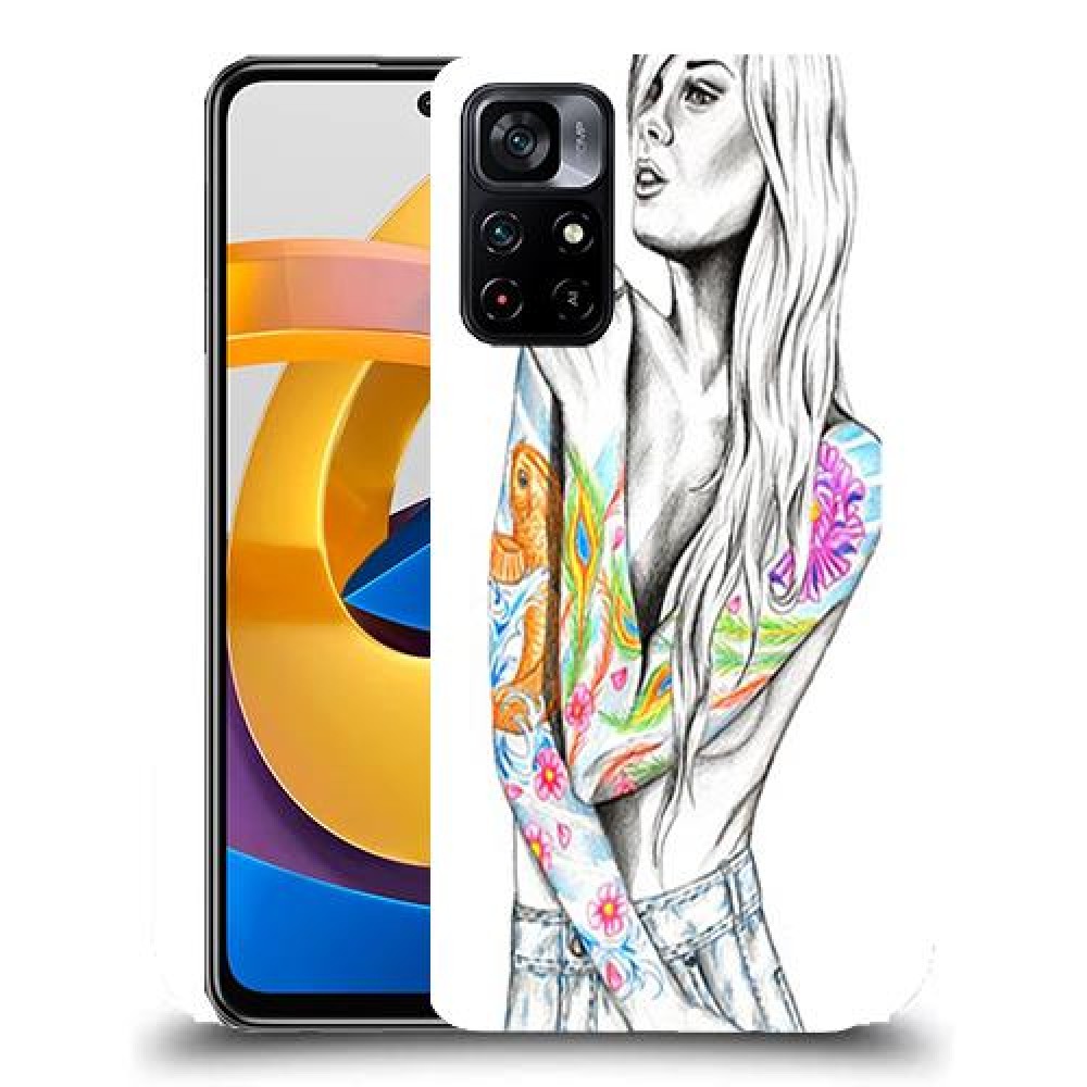 כיסוי מעוצב - צבע טאטו לדגם : Xiaomi Poco M4 Pro 5G מותג : סקרין מובייל