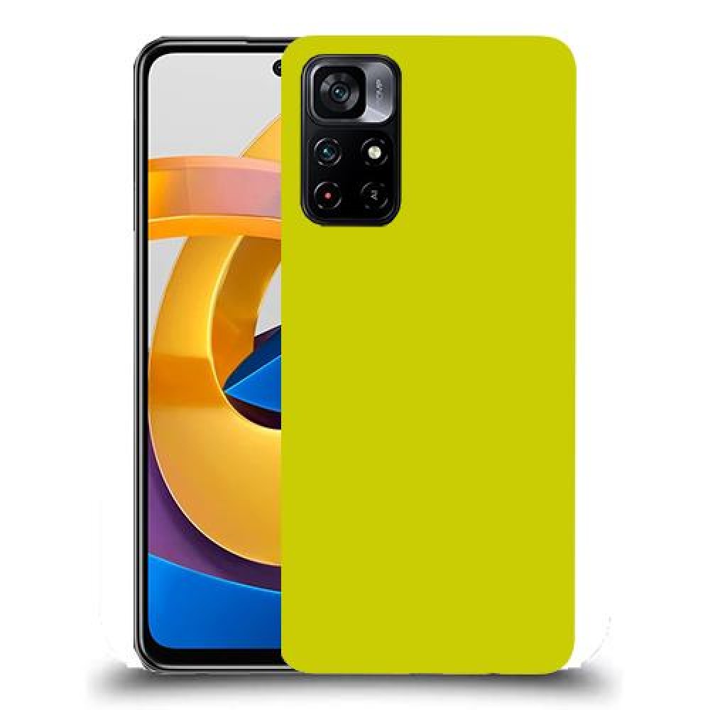 כיסוי בצבע -צהוב לדגם : Xiaomi Poco M4 Pro 5G מותג : סקרין מובייל