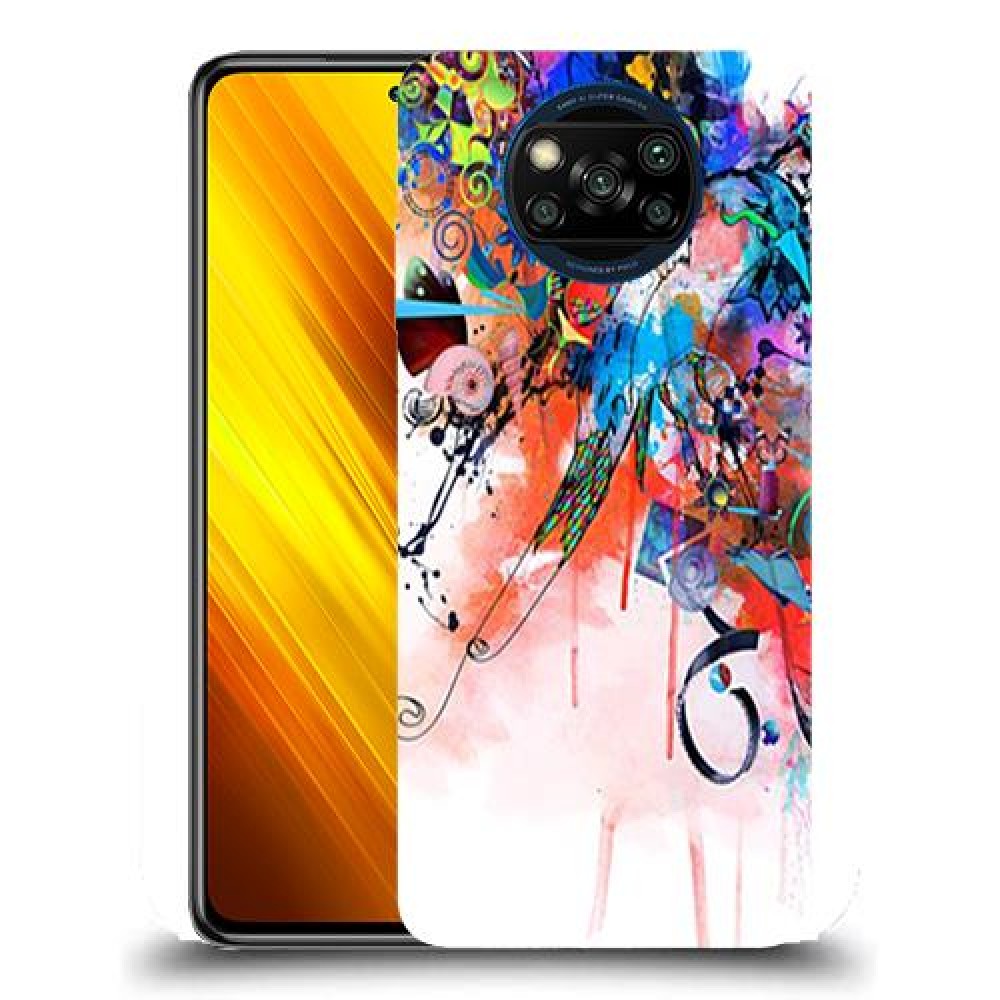 כיסוי מעוצב - זר צבעוני לדגם : Xiaomi Poco X3 NFC מותג : סקרין מובייל