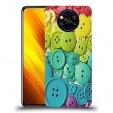 כיסוי מעוצב - כפתורים צבעוניים לדגם : Xiaomi Poco X3 NFC מותג : סקרין מובייל