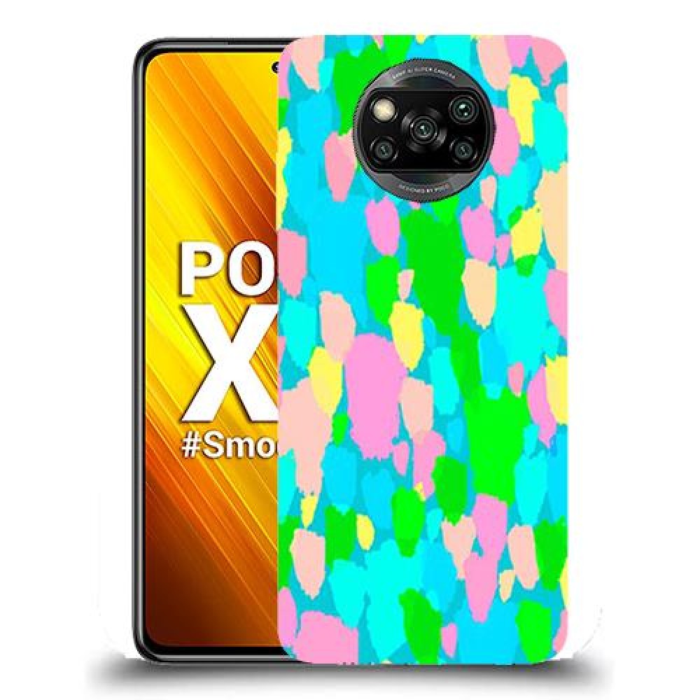 כיסוי מעוצב - צבעים אקרילים לדגם : Xiaomi Poco X3 מותג : סקרין מובייל