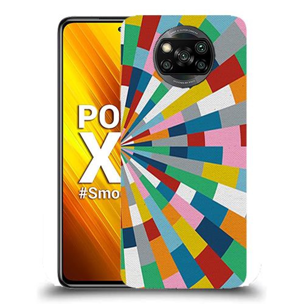 כיסוי מעוצב - קלידוסקופ צבעוני לדגם : Xiaomi Poco X3 מותג : סקרין מובייל