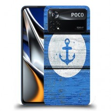 כיסוי מעוצב - עוגן על כחול לדגם : Xiaomi Poco X4 Pro 5G מותג : סקרין מובייל