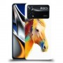 כיסוי מעוצב - סוס אקוורל לדגם : Xiaomi Poco X4 Pro 5G מותג : סקרין מובייל
