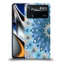 כיסוי מעוצב - פרח כחול לדגם : Xiaomi Poco X4 Pro 5G מותג : סקרין מובייל