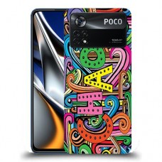 כיסוי מעוצב - כאוס צבעוני לדגם : Xiaomi Poco X4 Pro 5G מותג : סקרין מובייל