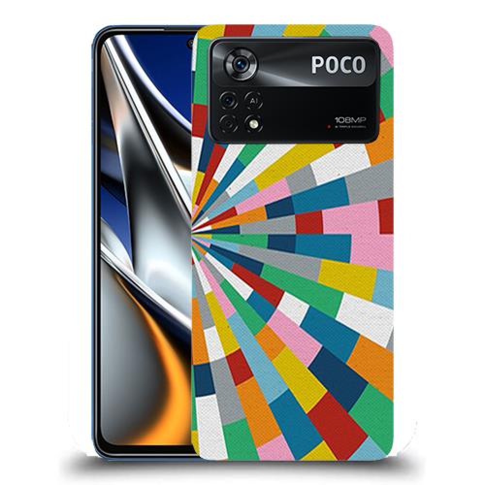 כיסוי מעוצב - קלידוסקופ צבעוני לדגם : Xiaomi Poco X4 Pro 5G מותג : סקרין מובייל