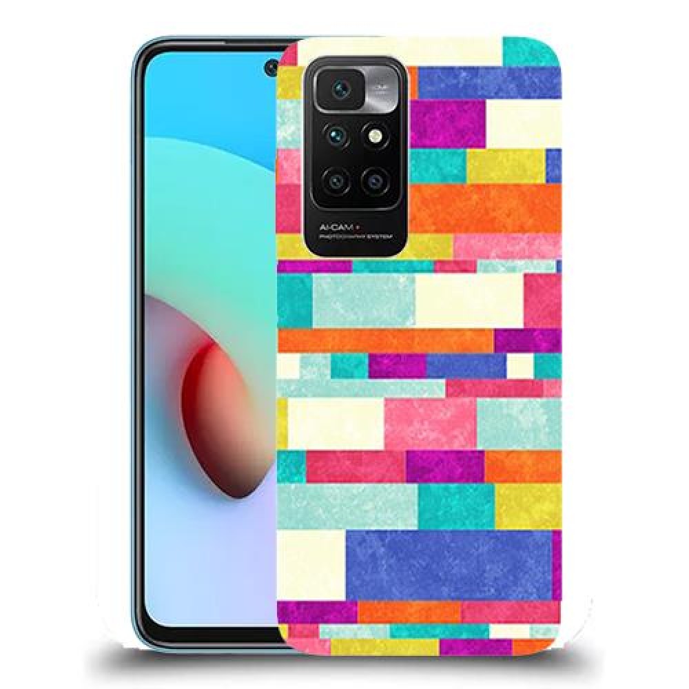 כיסוי מעוצב - לבנים צבעוניות לדגם : Xiaomi Redmi 10 מותג : סקרין מובייל