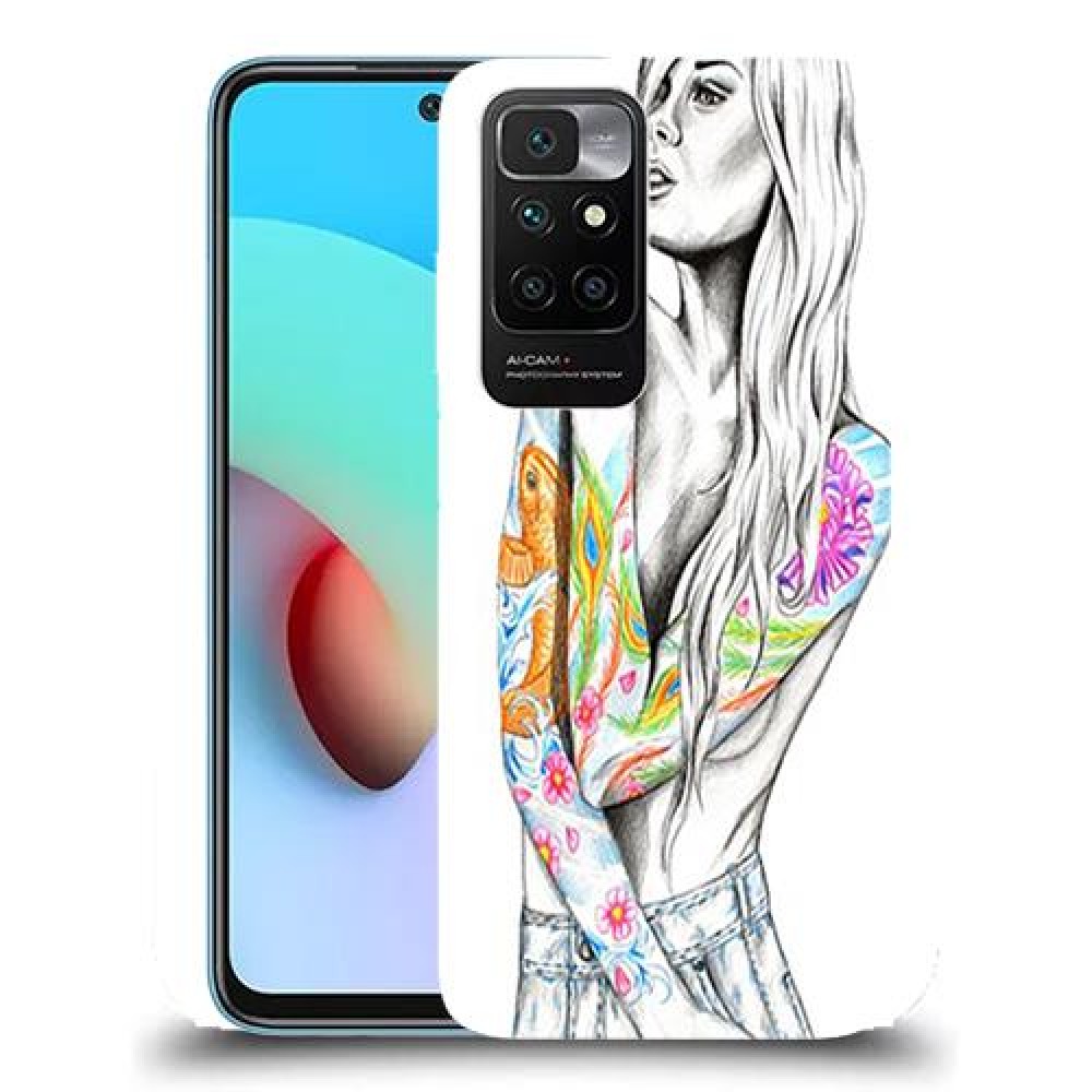 כיסוי מעוצב - צבע טאטו לדגם : Xiaomi Redmi 10 מותג : סקרין מובייל