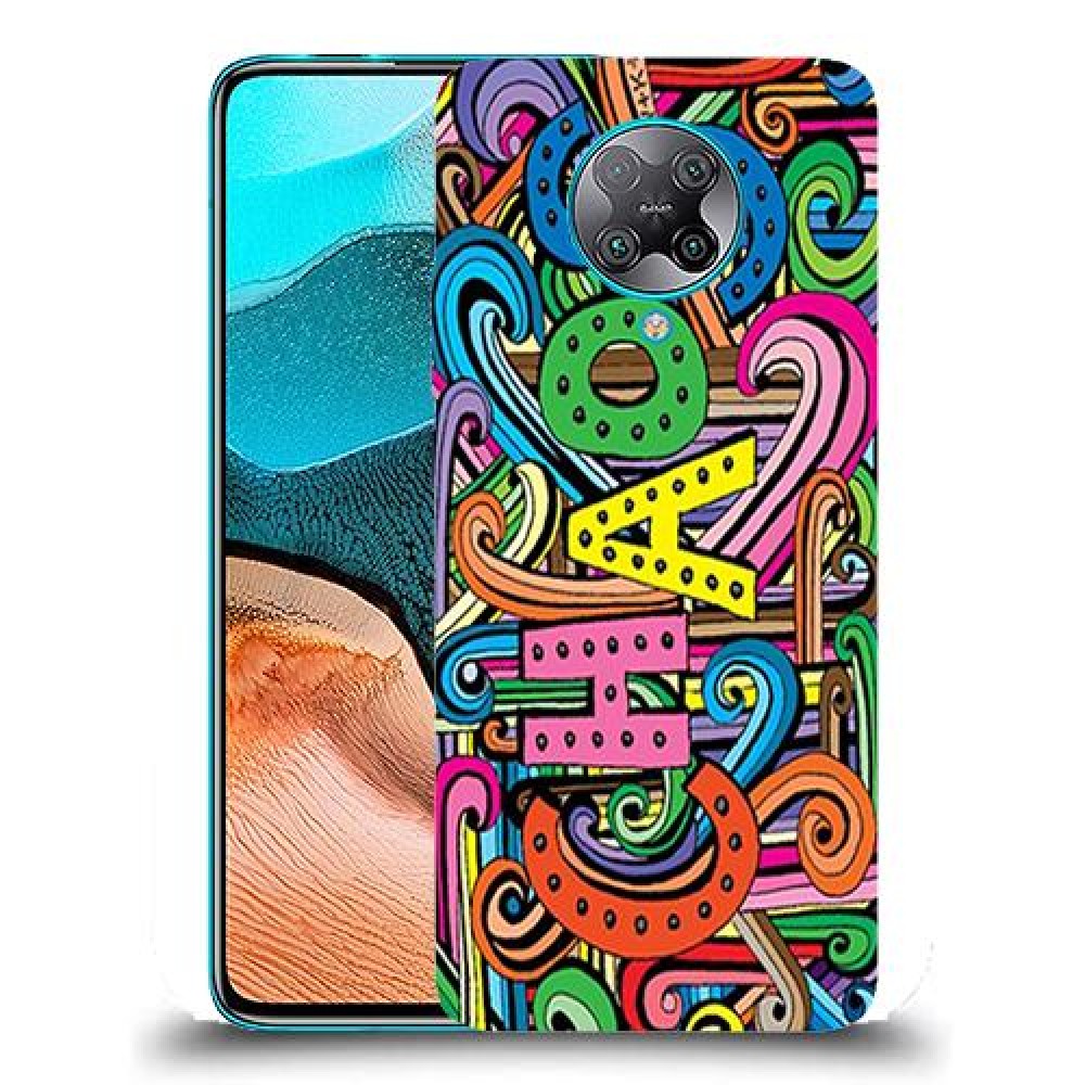 כיסוי מעוצב - כאוס צבעוני לדגם : Xiaomi Redmi K30 Pro מותג : סקרין מובייל