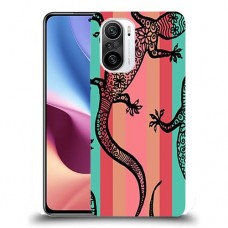 כיסוי מעוצב - לטאות שחורות לדגם : Xiaomi Redmi K40 Pro מותג : סקרין מובייל