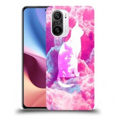כיסוי מעוצב - חתול בעננים ורודים לדגם : Xiaomi Redmi K40 Pro מותג : סקרין מובייל