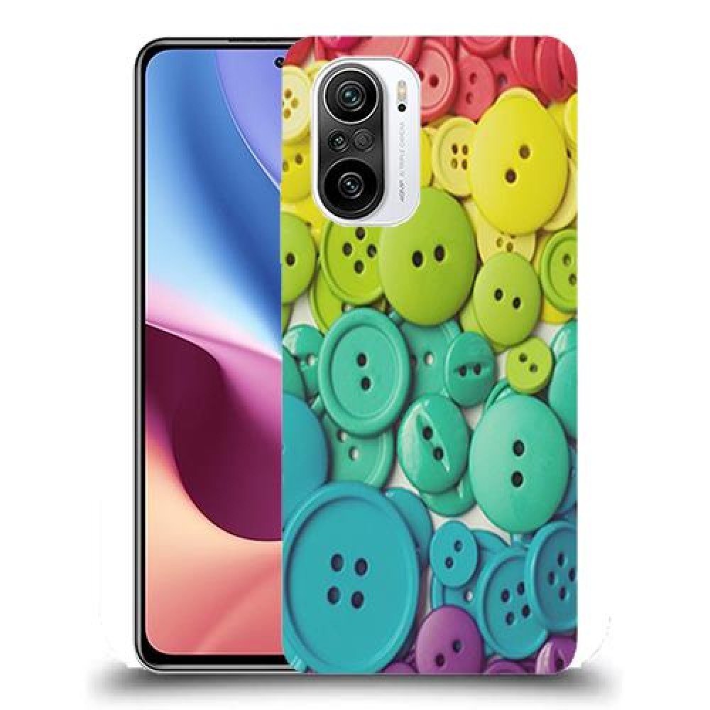 כיסוי מעוצב - כפתורים צבעוניים לדגם : Xiaomi Redmi K40 Pro מותג : סקרין מובייל