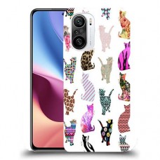 כיסוי מעוצב - חתולים צבעוניים לדגם : Xiaomi Redmi K40 Pro מותג : סקרין מובייל