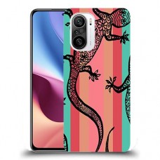 כיסוי מעוצב - לטאות שחורות לדגם : Xiaomi Redmi K40 מותג : סקרין מובייל