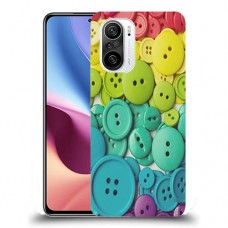 כיסוי מעוצב - כפתורים צבעוניים לדגם : Xiaomi Redmi K40 מותג : סקרין מובייל