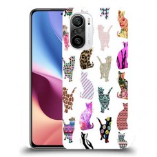 כיסוי מעוצב - חתולים צבעוניים לדגם : Xiaomi Redmi K40 מותג : סקרין מובייל