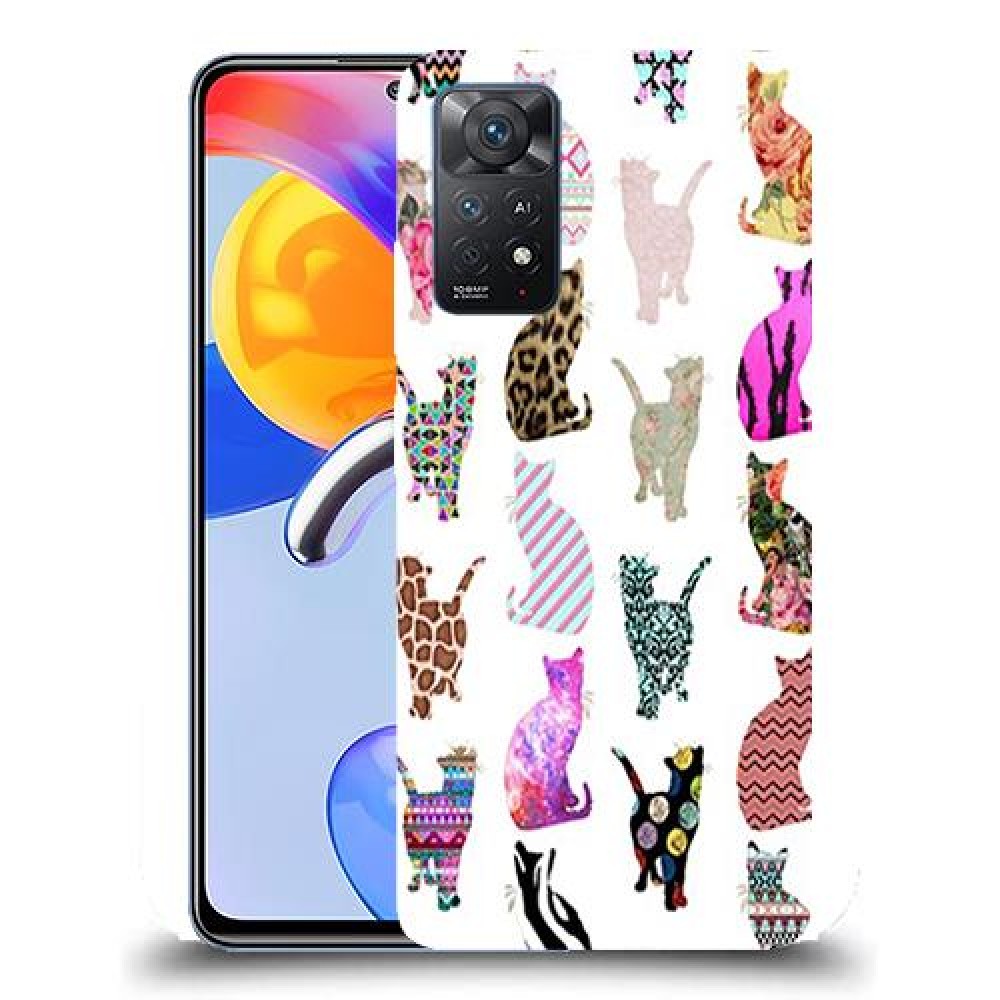 כיסוי מעוצב - חתולים צבעוניים לדגם : Xiaomi Redmi Note 11 Pro 5G מותג : סקרין מובייל