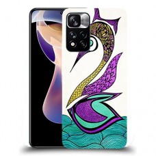 כיסוי מעוצב - ברבור מופשט לדגם : Xiaomi Redmi Note 11 Pro+ 5G מותג : סקרין מובייל