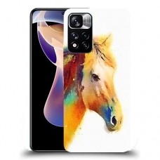 כיסוי מעוצב - סוס אקוורל לדגם : Xiaomi Redmi Note 11 Pro+ 5G מותג : סקרין מובייל